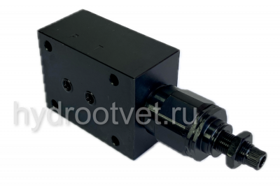 DBDS6P1X/50 - Предохранительный клапан прямого управления Ду6, давление регулировки до 50 бар, тип монтажа - на плиту, элемент регулировки S = винт