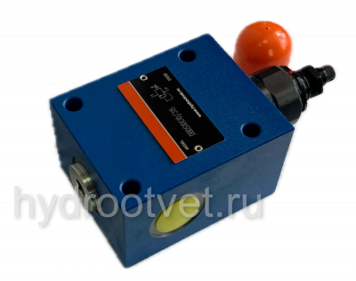 DBDS10G1X/200 - Предохранительный клапан прямого управления Ду10, давление регулировки до 200 бар, тип монтажа - резьбовой, элемент регулировки S = винт