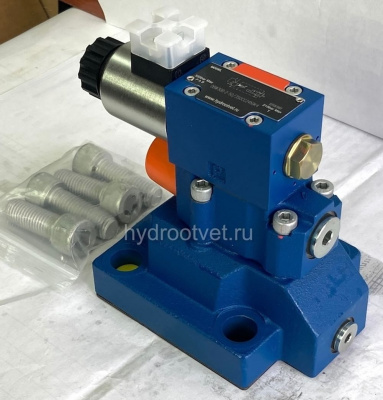 DBW30B1-5X/315CW110-50N9K4 - Предохранительный клапан Ду32 с давлением настройки до 315 бар, управление - X и Y - внутренние с разгрузкой B = открыт с электроуправлением W110