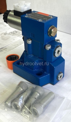 DBW20B2-5X/100XCG24N9K4 - Предохранительный клапан Ду25 с давлением настройки до 100 бар, управление - X - внешний с разгрузкой B = открыт с электроуправлением G24